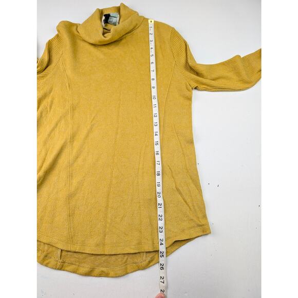 Saturday Sunday by Anthropologie Women's Medium Mustard Turtleneck Sweater - Picture 6 of 8